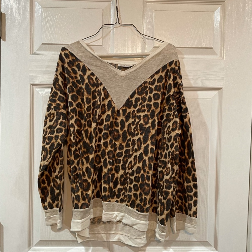 Leopard print sweater